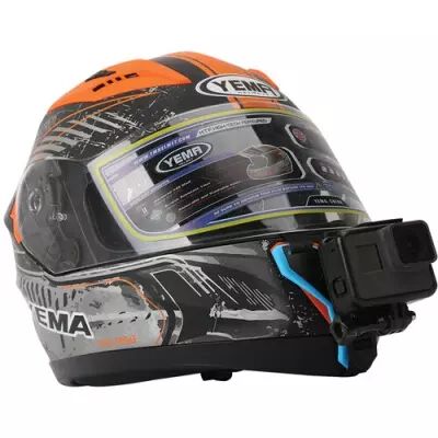 Fixation caque moto pour camras d\'action - Telesin