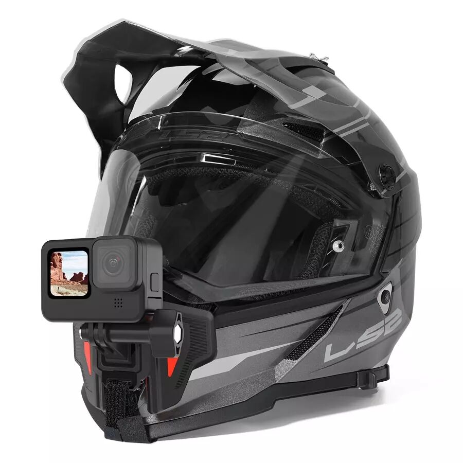 Casque de moto Support de support de menton avec support de téléphone à  distance pour Gopro 7 6 5 Action Camera