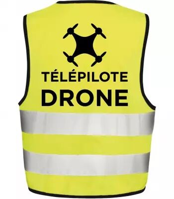 Gilet de sécurité fluo pour télépilotes