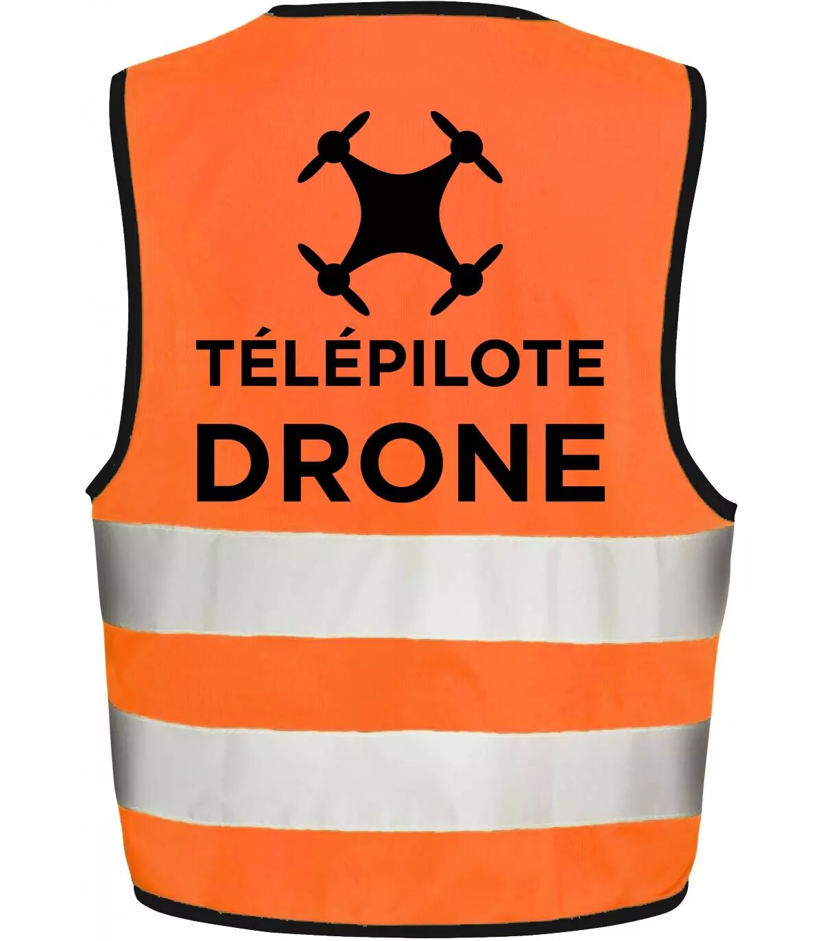 Gilet de sécurité orange pour télépilote