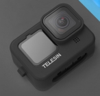 Housse en silicone noire pour GoPro Hero9 Black - Telesin