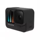 Housse en silicone noire pour GoPro Hero9 Black - Telesin