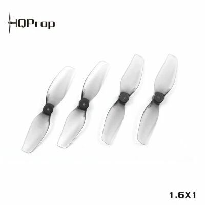 HQ Ultralight Whoop Prop 1.6X1(40MM) Grey (2CW+2CCW)-Poly Carbonate-1MM Shaft