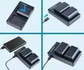 Kit chargeur et batteries NP-FZ100 - Smatree
