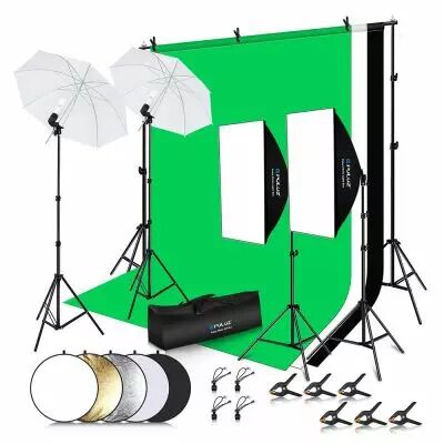Kit d\'clairages LED, fond et rflecteurs pour photo / vido - Puluz