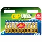 Kit de 10 piles AA alcalines Ultra Plus - GP