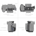 Kit de cage de base 3708 Rhinoceros pour Sony Alpha 7R V / Alpha 7 IV / Alpha 7S III - SmallRig