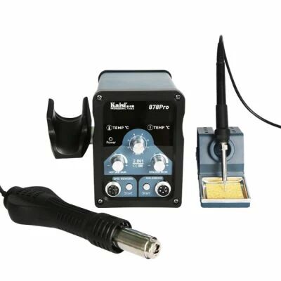 Kit station  souder et pistolet  air chaud 878Pro - Sunsky