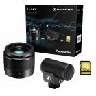 Kit vidéo Objectif 25mm f/1.7 + Micro + SD 32Go - Panasonic