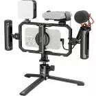 Kit vidéo tout-en-un 4704 pour créateurs de smartphones avec système audio et d\'éclairage quick pro - SmallRig