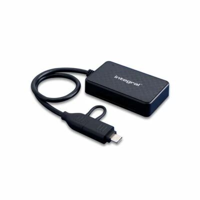 Lecteur multicartes 4-en-1 avec adaptateur USB-C - Integral