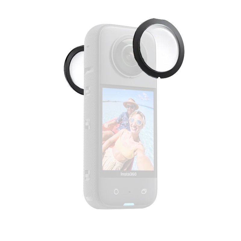 Boîtier de caméra étanche avec film de protection de lentille pour Insta360  X3 Photo Shooting Vlogging Accessoire