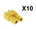 Lot de 10 connecteurs XT30 femelle