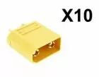 Lot de 10 connecteurs XT90 mâle