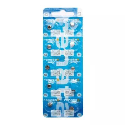 Lot de 10 piles bouton SR521SW - Renata batteries