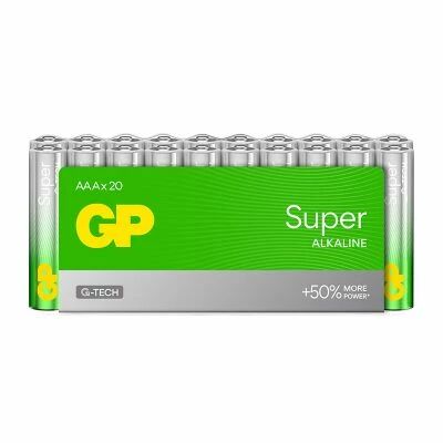 Lot de 20 piles AAA Super Alcaline - GP Batteries