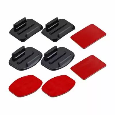 Lot de 4 fixations (plate et incurv) pour camra embarqu et DJi osmo Action - Puluz