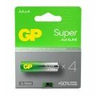 Lot de 4 piles Super Alcaline AA  - GP Batteries
