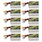 Mega Pack de 10 LiPo R-Line V6 6S 1480mAh 160C ST - Tattu