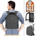 NEEWER MULTI-FUNCTION BACKPACK FOR CAMERAS AND ACCESSORIES(ORANGE INTERIOR)