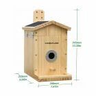 Nichoir à oiseaux en bois avec caméra - Camouflage
