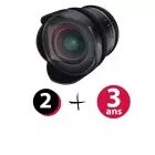 Objectif 14mm T3.1 VDSLR MK2 monture EF - Samyang