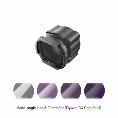 Objectif grand-angle 155� et kit de filtres pour DJI O4 Air Unit Lite - Flywoo