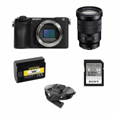 Pack aventure/cr�ateur Sony Alpha 6700 + optique 18-105mm + carte SD 64Go + fixation sac � dos + seconde batterie
