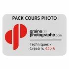 Pack cours photo techniques / créatifs Graine de Photographe