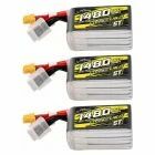 Pack de 3 LiPo R-Line V6 6S 1480mAh 160C ST - Tattu