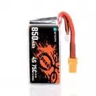 Pack de deux batteries LiPos 4S 850 mAh 75C (XT60) - BetaFPV