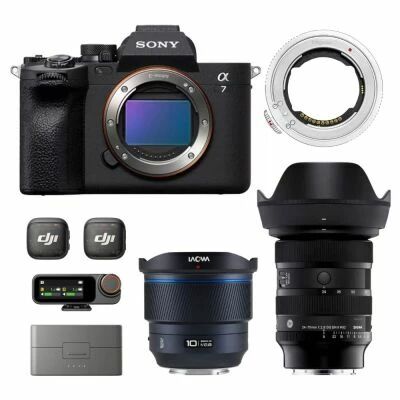 Pack Hugo Raw Sony A7IV + Objectifs + DJI Mic 3