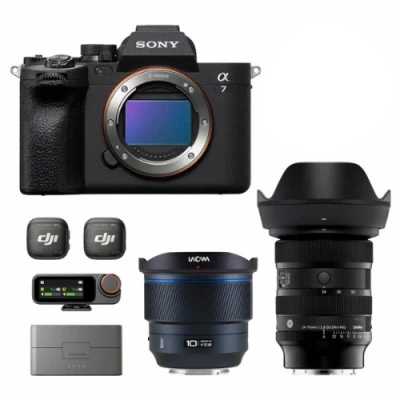 Pack Hugo Raw Sony A7IV + Sigma 24-70mm f/2.8 + Laowa 10mm f/2.8 + DJI Mic 3
