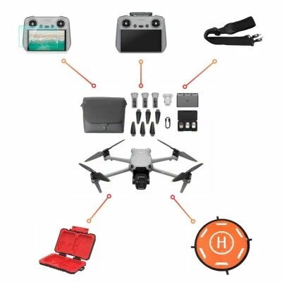 Pack Smart DJI Air 3S Fly More Combo et DJI RC 2
