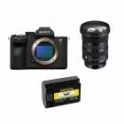 Pack Sony Alpha 7V + Sigma 24-70mm f/2.8 + Batterie PATONA NO-FZ100