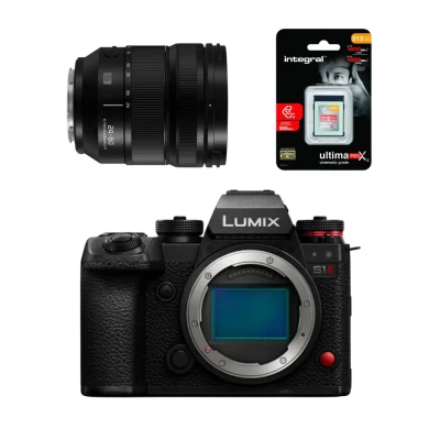 Pack vid�o Panasonic Lumix S1II + objectif S 24-60mm f2.8 + carte CF Express 512Go