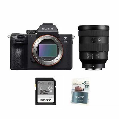 Pack vido Sony Alpha 7 III + Sony FE 24-105mm f/4 G OSS + carte SD 64Go V30 + Extension de Garantie