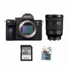 Pack vidéo Sony Alpha 7 III + Sony FE 24-105mm f/4 G OSS + carte SD 64Go V30 + Extension de Garantie