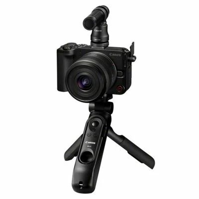 Pack vlog Canon EOS R50 V + 14-30 mm + poigne HG-100TBR + Micro DM-E100 + Carte SD 128Go