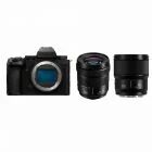 Panasonic Lumix DC-S5 II X avec objectif 20-60 mm f/3.5-5.6 S et 50 mm f/1.8 S Pro	