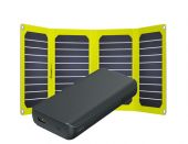 Panneau solaire PT FLAP 21W + Powerbank T20B 20000 mAh - Powertec