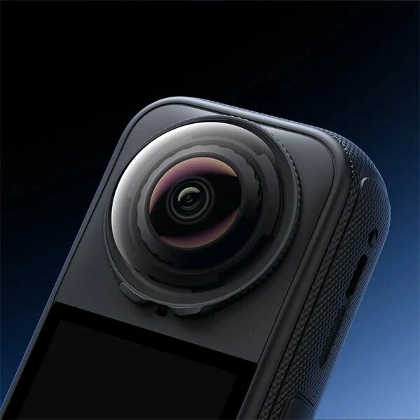 Protections D'Objectif Rotatives Pour Insta360 X4 Air - Housses Anti-Rayures Et Imperméables - En Polycarbonate Léger - Lot De 2