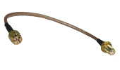 Rallonge SMA femelle - SMA mâle de 15 cm