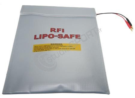 Sac sécurité pour batteries LIPO-SAFE - Grand 300 X 200 mm