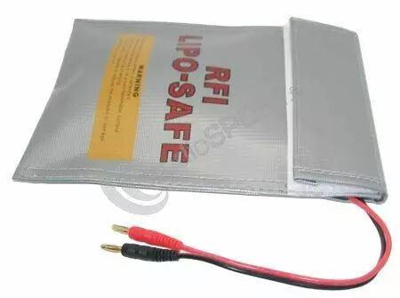 Sac sécurité pour batteries LIPO-Large - Petit 220 X 180 mm