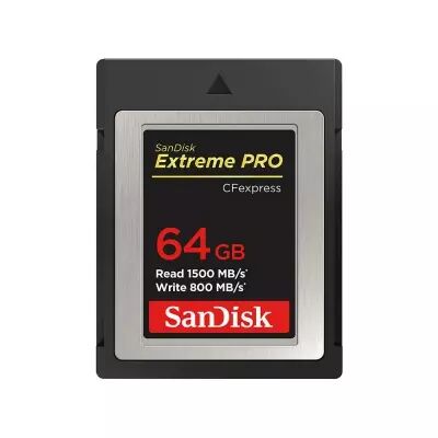  SANDISK CARTE CFEXPRESS EXTREME PRO 64GB 1500/800MB/S (XQD)
