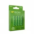 Set de 4 piles AA rechargeables ReCyko+ 2100mAh - GP Batteries