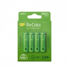 Set de 4 piles AA rechargeables ReCyko 2600mAh - GP Batteries
