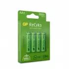 Set de 4 piles AA rechargeables ReCyko 2600mAh - GP Batteries