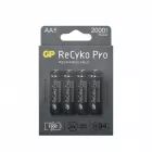 Set de 4 piles AA rechargeables ReCyko Pro 2000mAh - GP Batteries